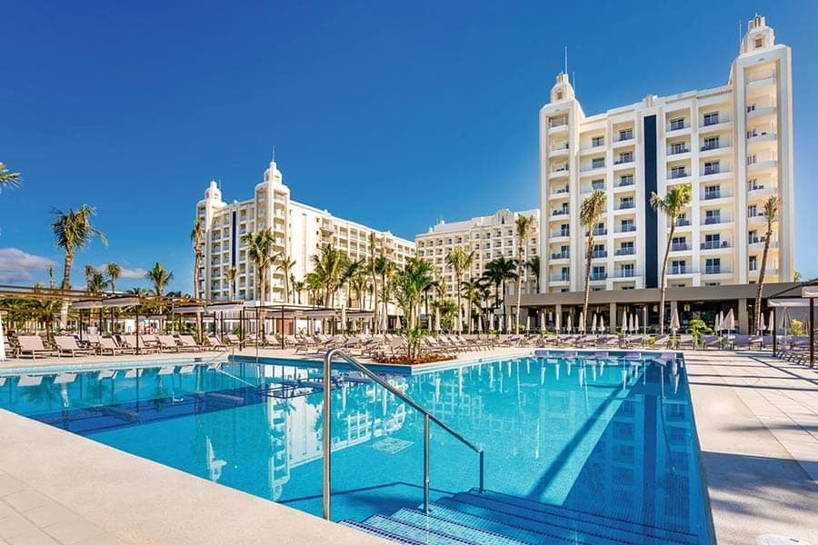 Swimming pool area at Hotel Riu Vallarta