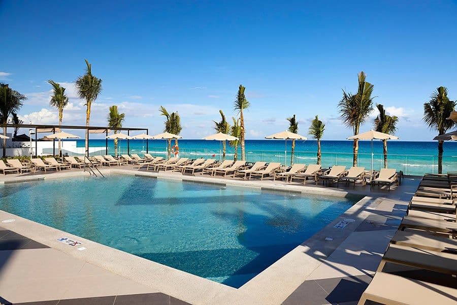 Swimming pool area at Hotel Riu Ventura