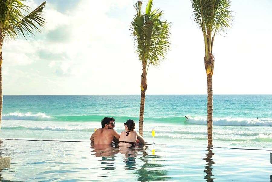 Swimming pool area at Hotel Riu Ventura