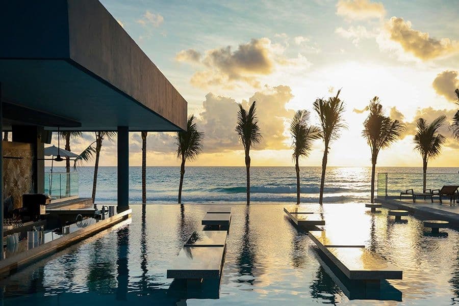 Swimming pool area at Hotel Riu Ventura
