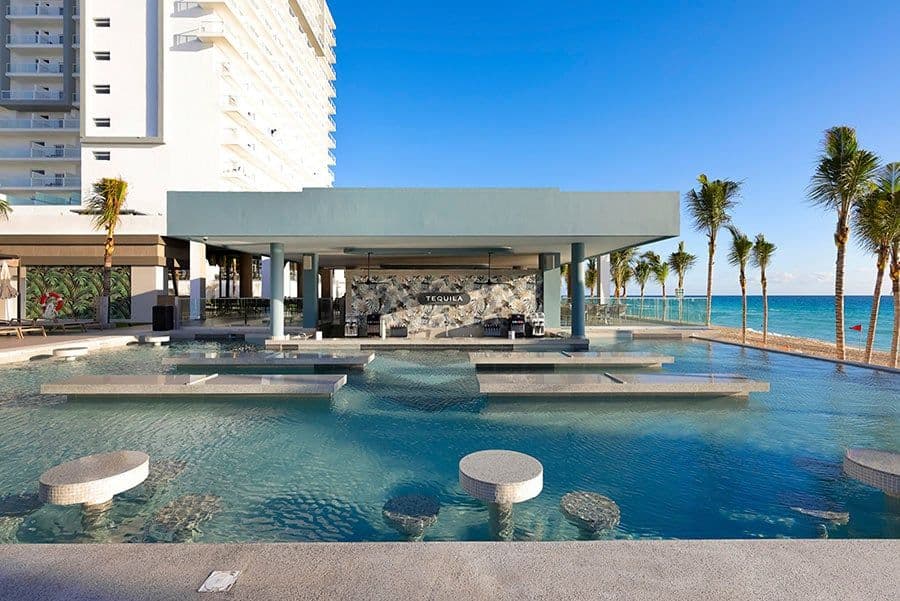 Swimming pool area at Hotel Riu Ventura