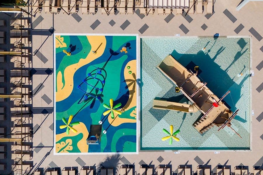 Swimming pool area at Hotel Riu Ventura