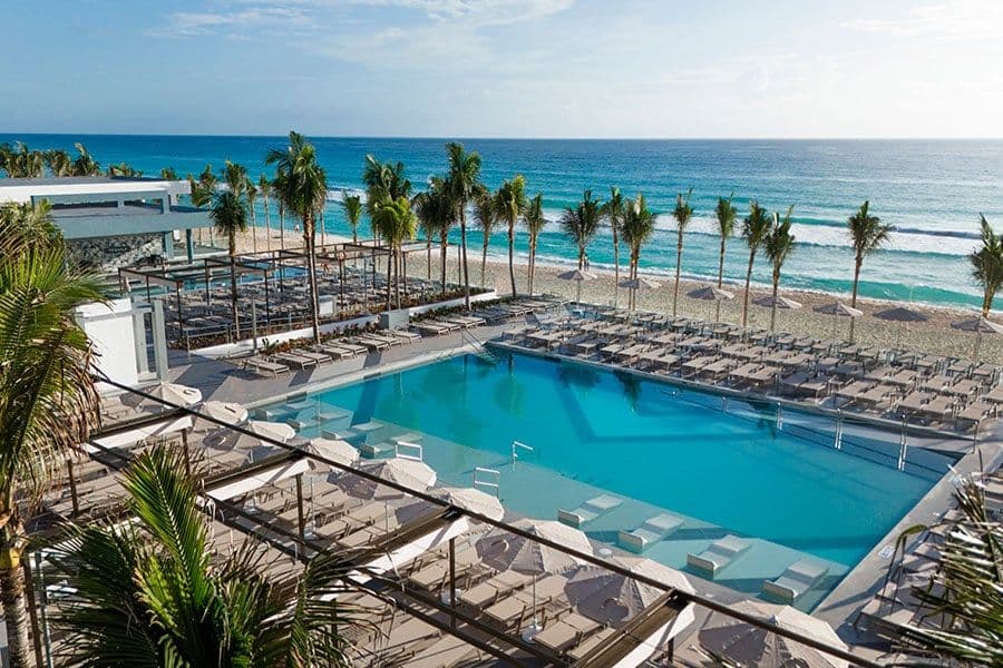 Swimming pool area at Hotel Riu Ventura