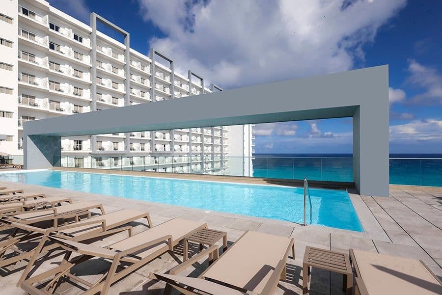 Swimming pool area at Hotel Riu Ventura