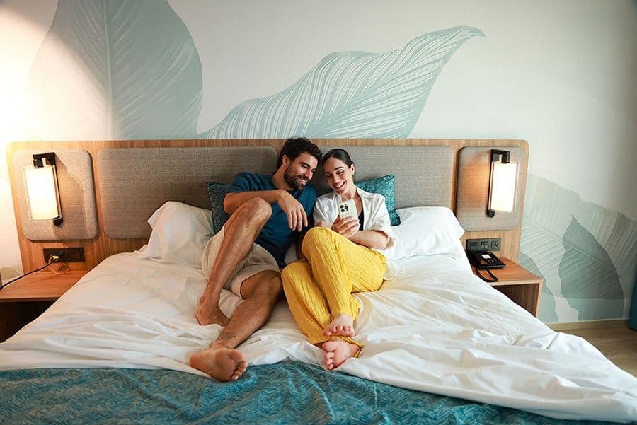 Guest room at Hotel Riu Ventura