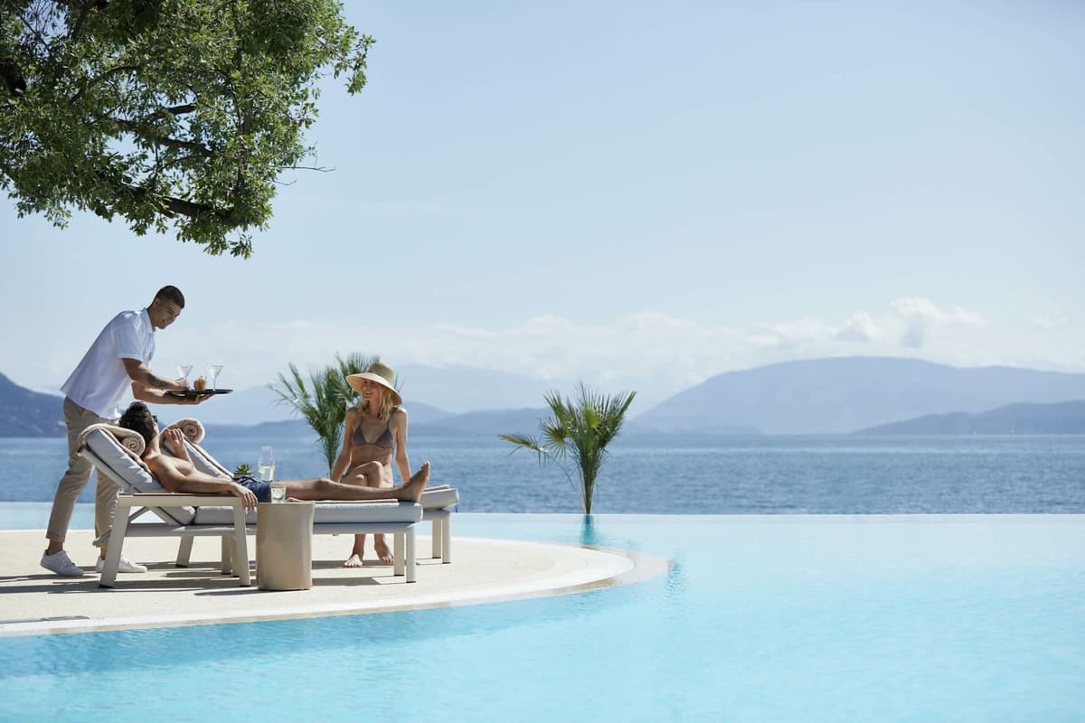 Swimming pool at Ikos Dassia