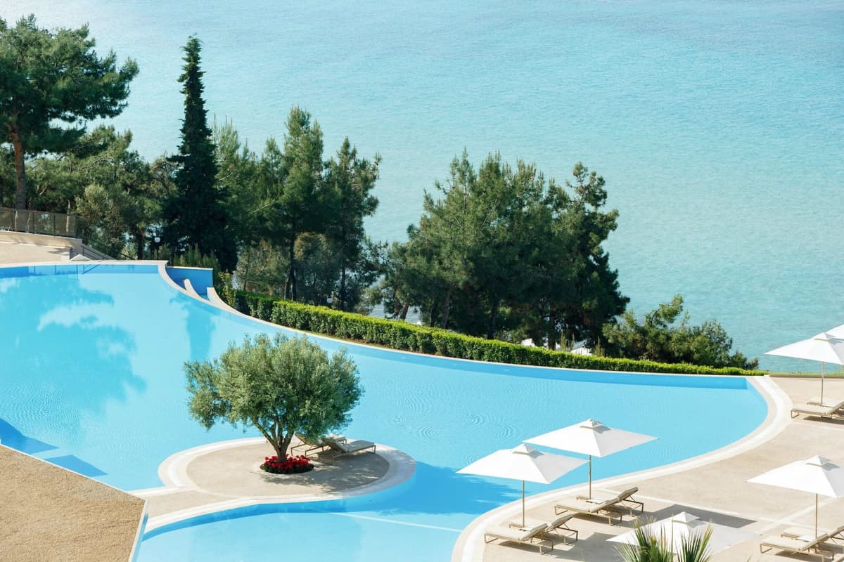 Swimming pool at Ikos Oceania