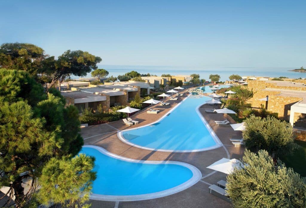 Resort exterior at Ikos Olivia