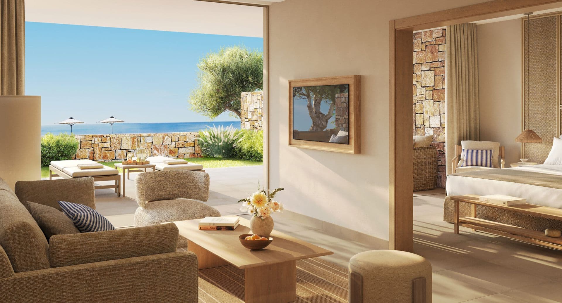 Guest room at Ikos Olivia