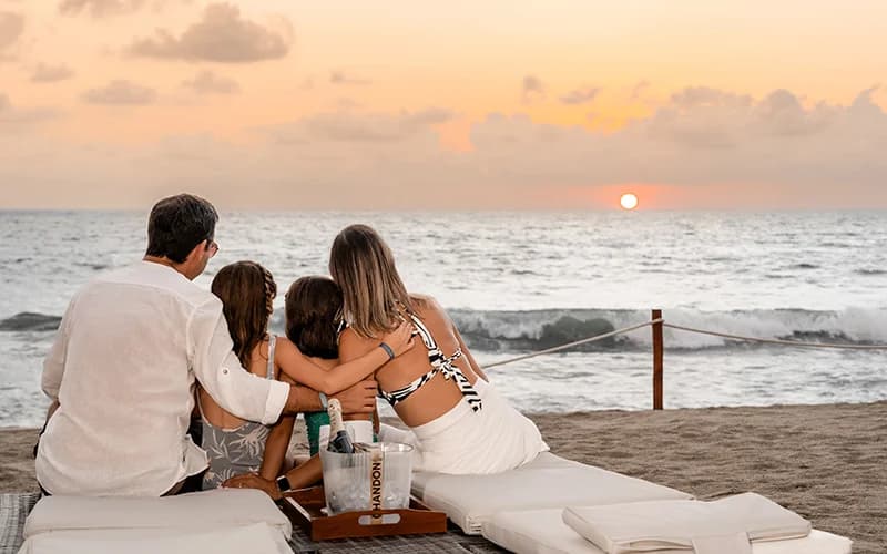 Sunset beach at Marival Emotions Resort Nuevo Vallarta