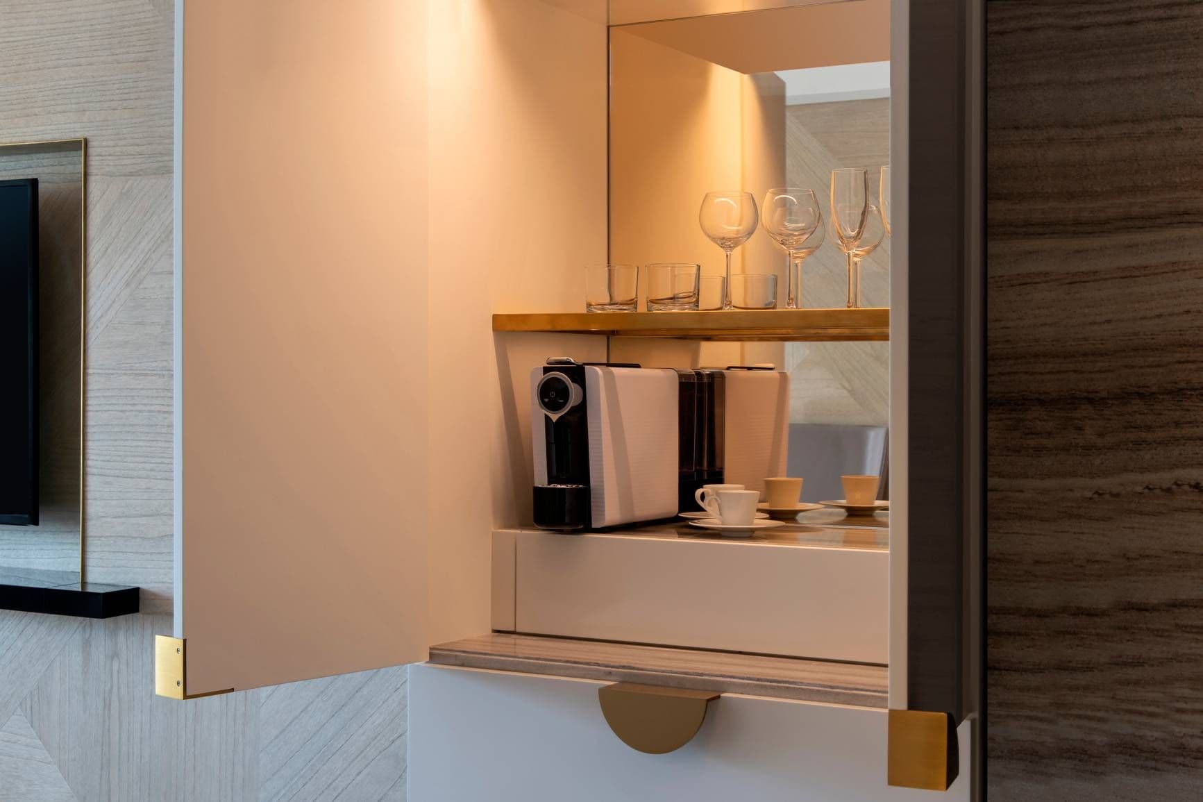 Guest room at Rixos Gulf Hotel Doha