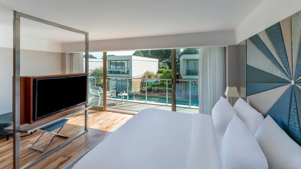 Guest room at Rixos Premium Belek - The Land Of Legends Access