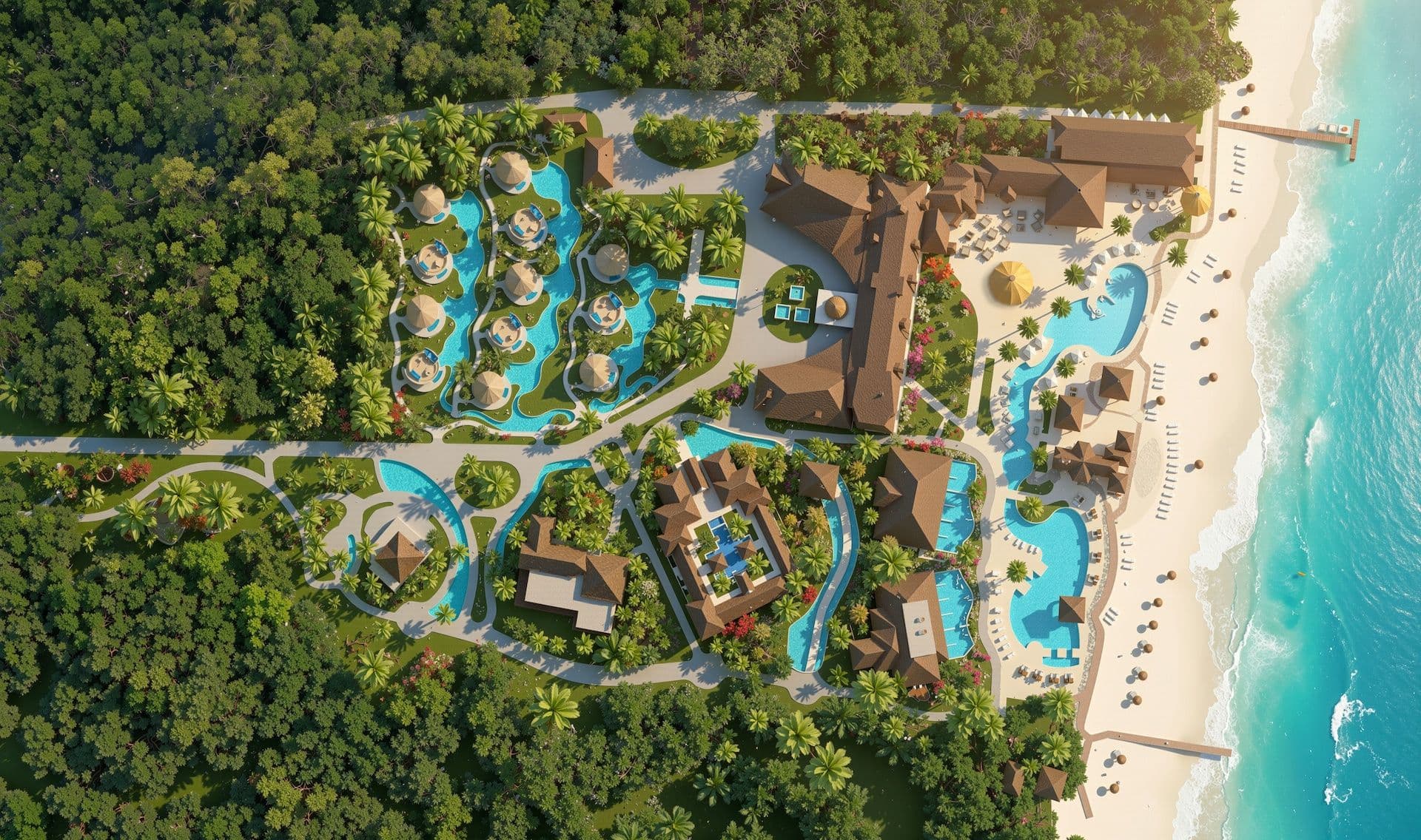 Resort exterior at Sandals Dunn's River