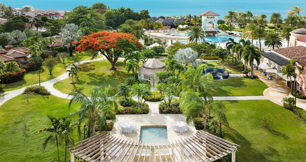 Resort exterior at Sandals Grande Antigua Resort & Spa