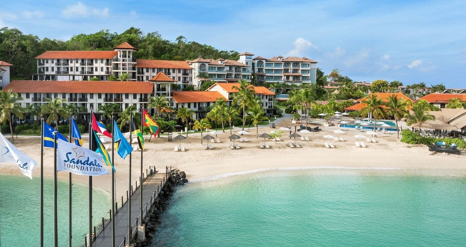 Resort exterior at Sandals Grenada Resort & Spa
