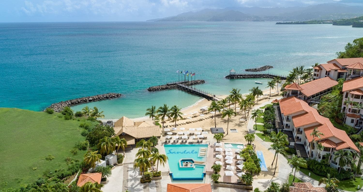 Resort exterior at Sandals Grenada Resort & Spa
