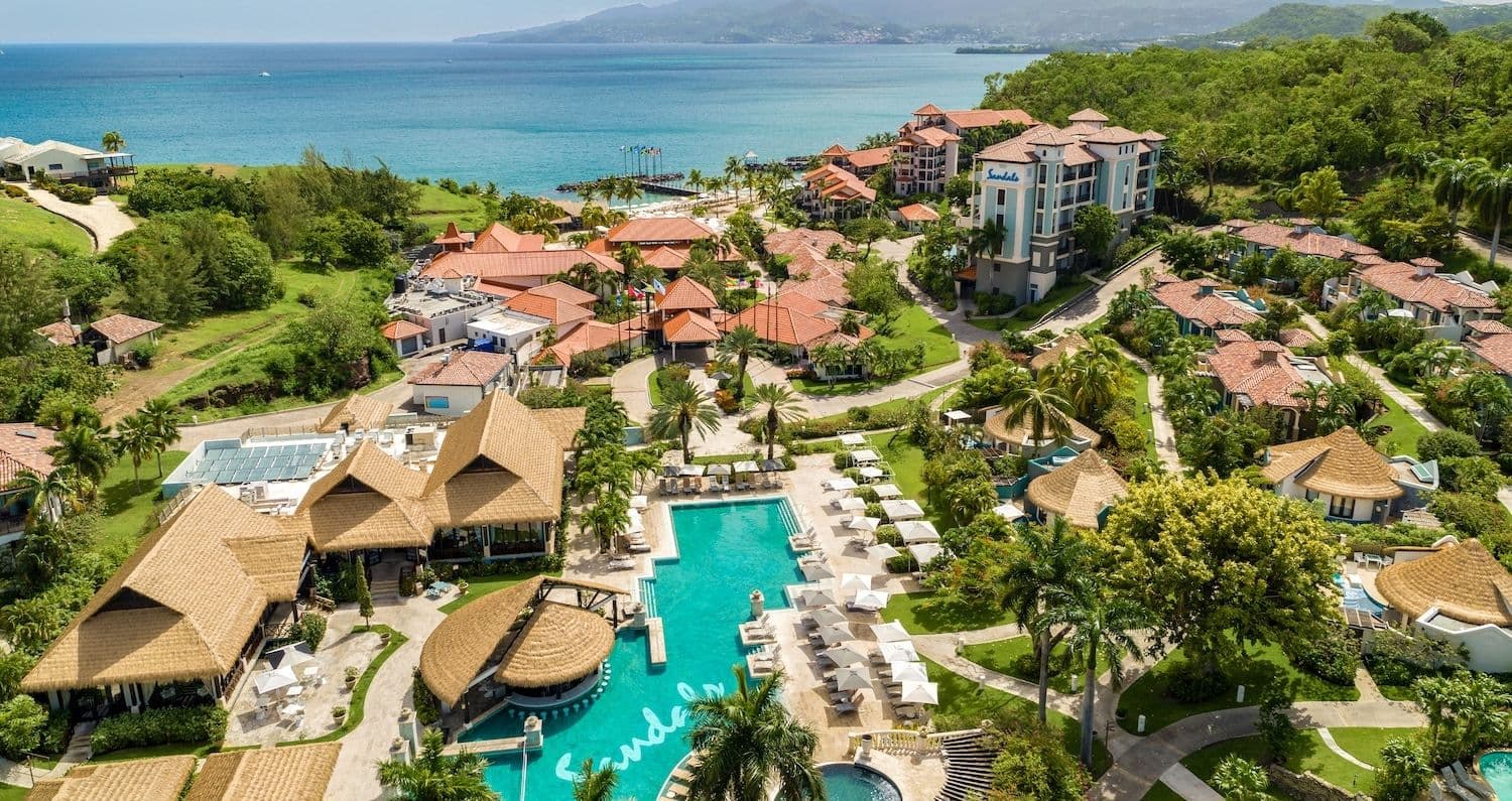 Resort exterior at Sandals Grenada Resort & Spa