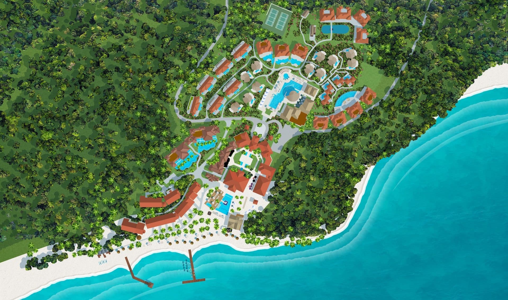 Resort exterior at Sandals Grenada Resort & Spa