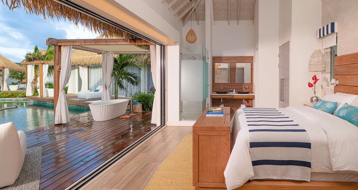 Resort exterior at Sandals Halcyon Beach