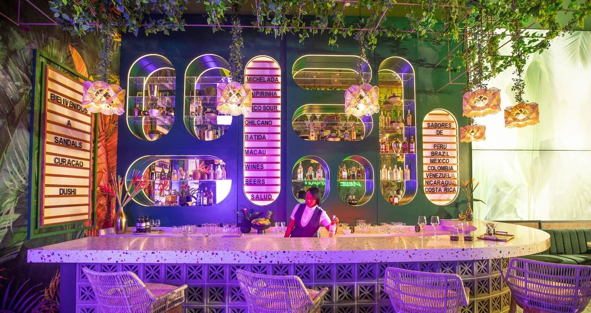 Resort exterior at Sandals Halcyon Beach