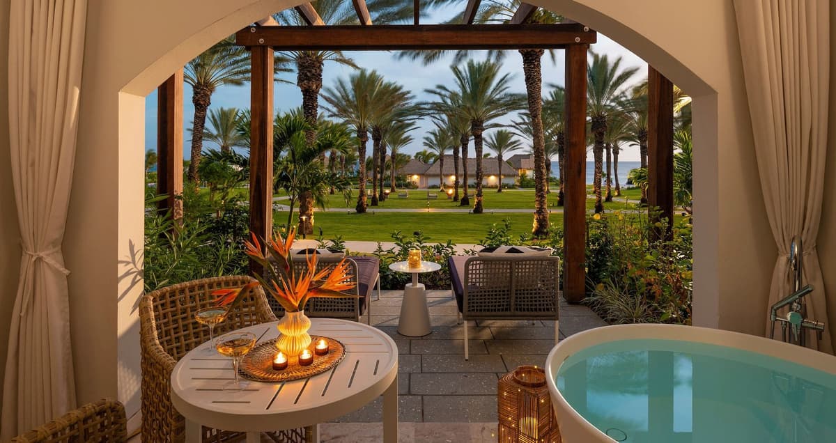 Resort exterior at Sandals Halcyon Beach