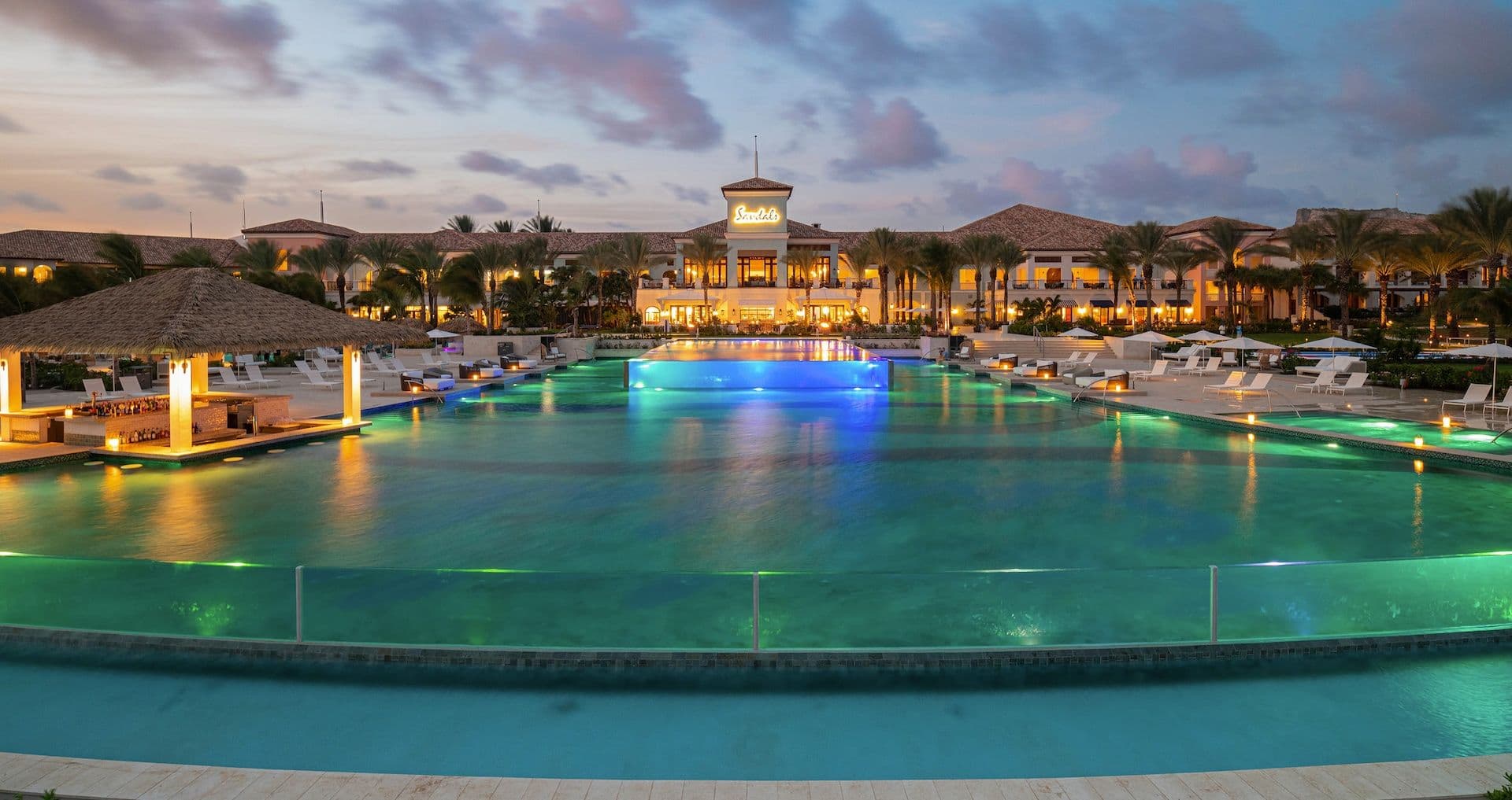 Resort exterior at Sandals Halcyon Beach