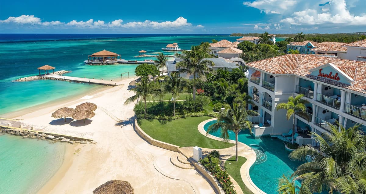 Resort exterior at Sandals Montego Bay