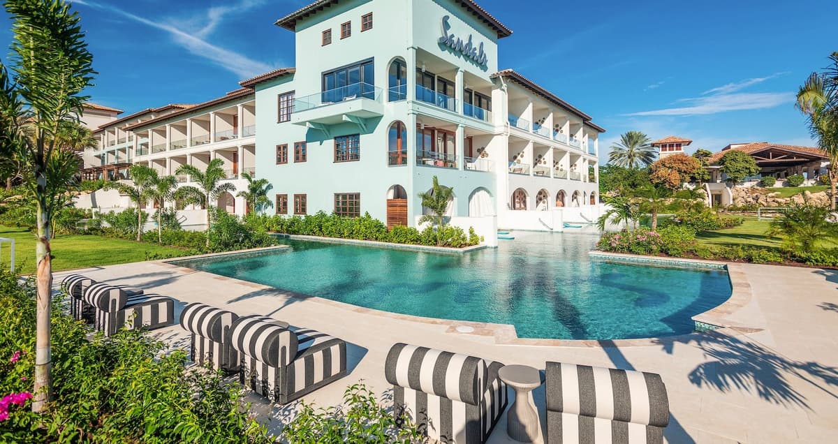Resort exterior at Sandals Negril Beach Resort & Spa