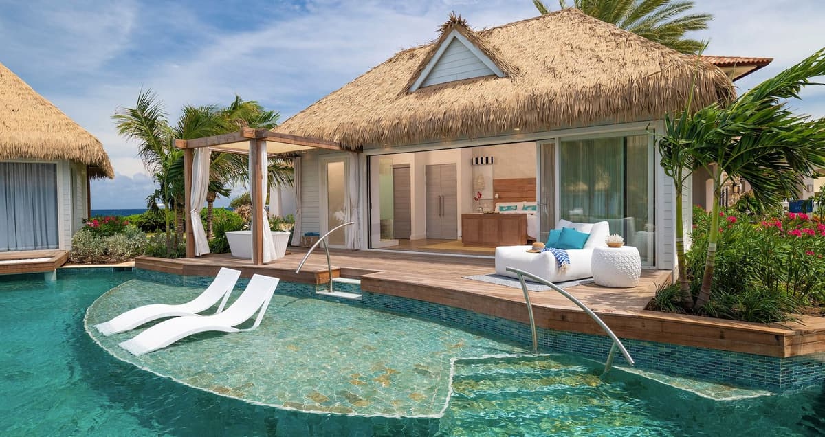 Resort exterior at Sandals Negril Beach Resort & Spa