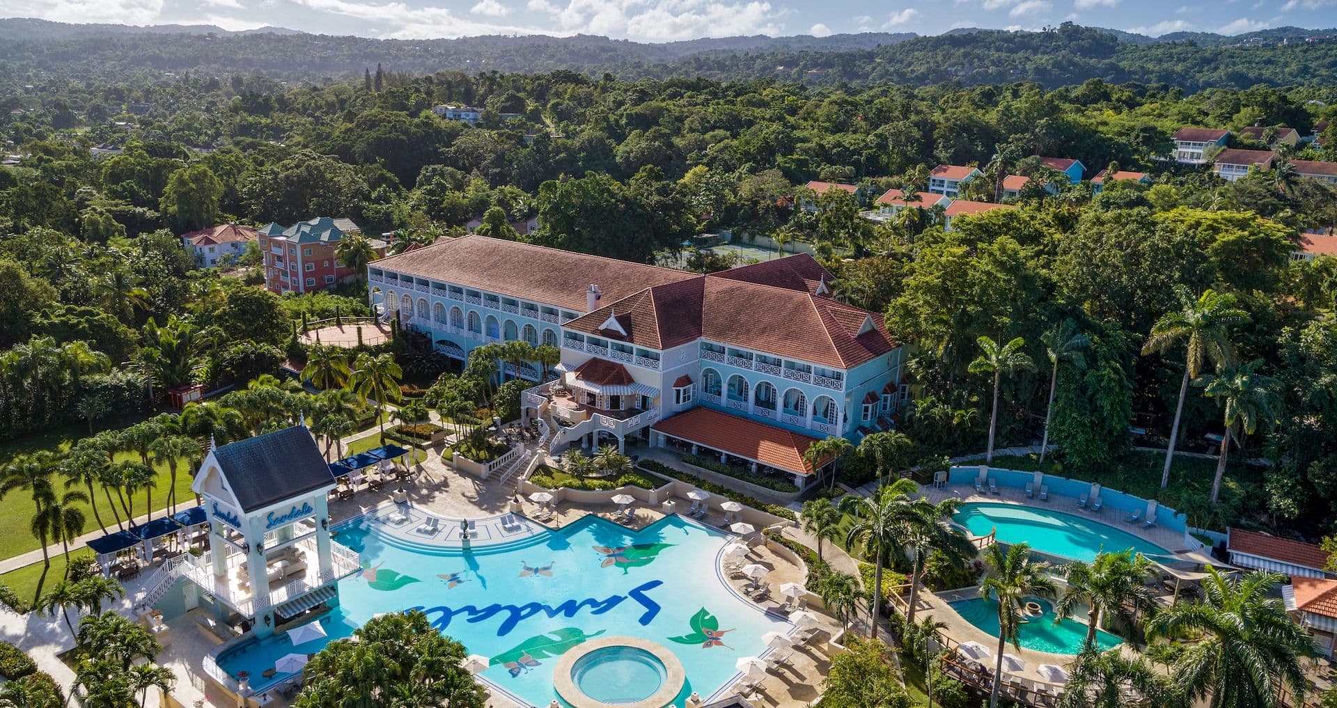 Resort exterior at Sandals Ochi Beach Resort
