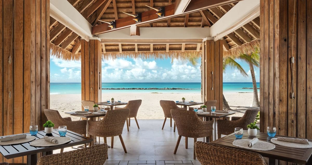 Resort exterior at Sandals Royal Barbados