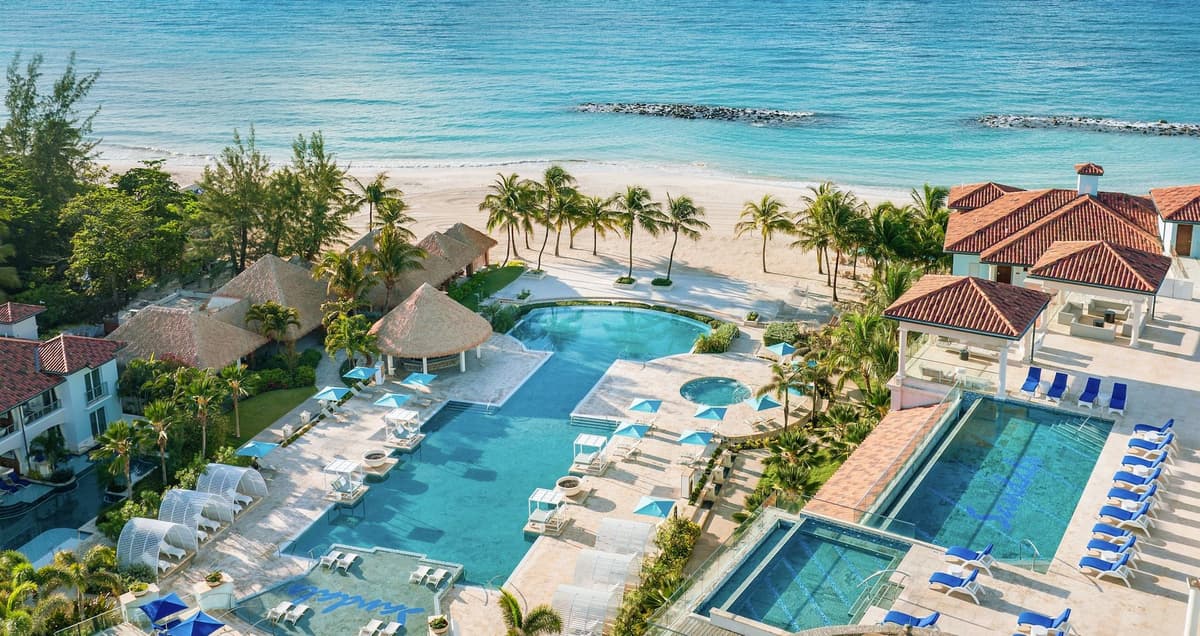 Resort exterior at Sandals Royal Barbados