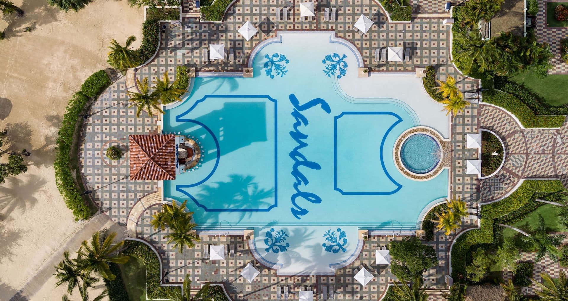 Resort exterior at Sandals South Coast