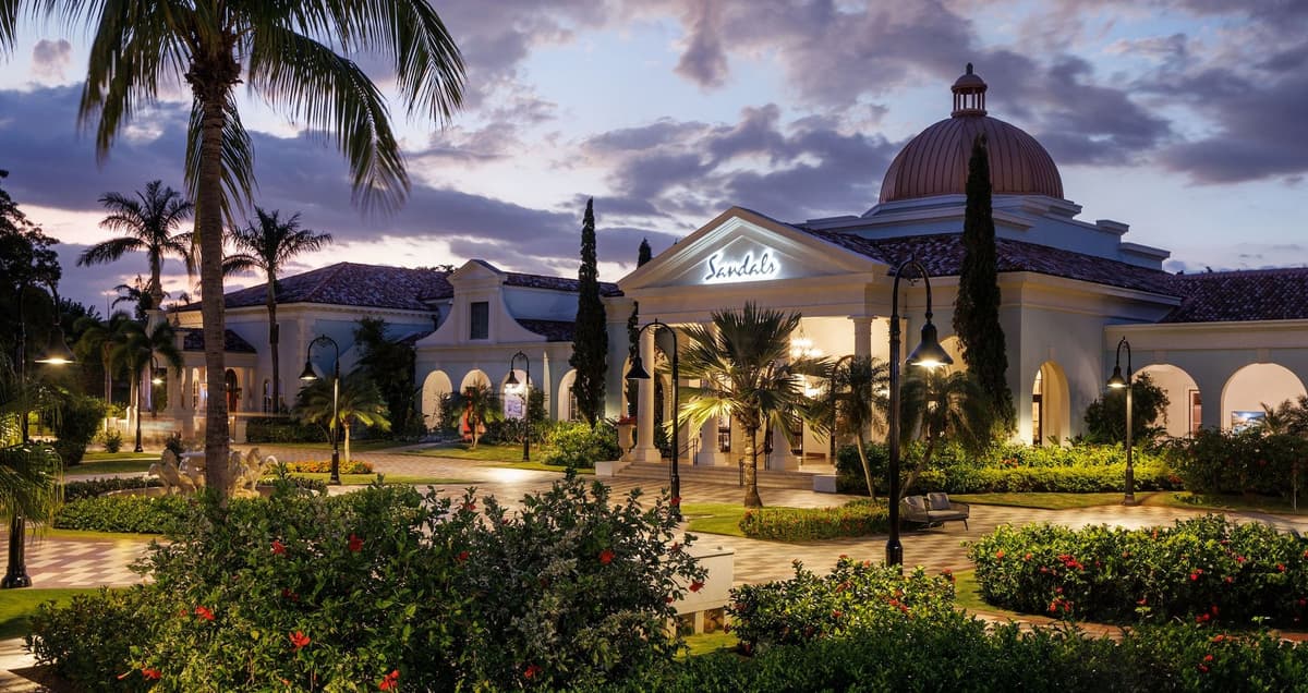 Resort exterior at Sandals South Coast