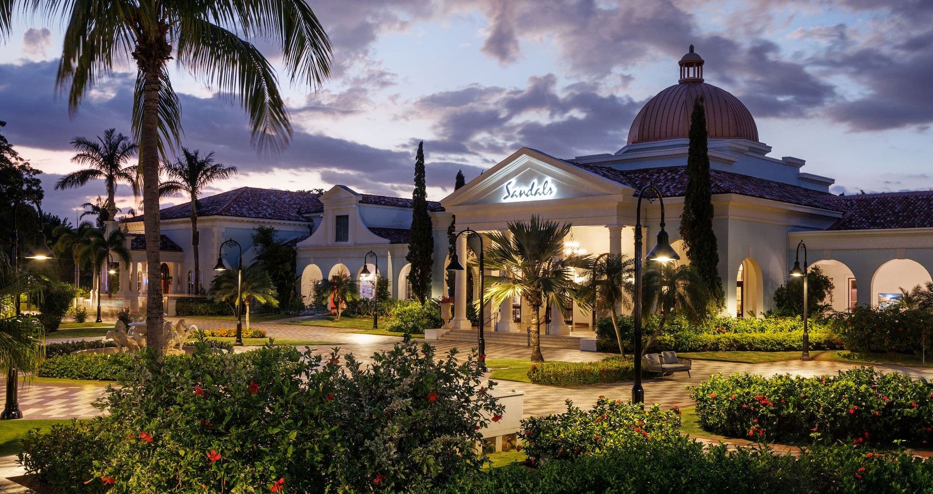 Resort exterior at Sandals South Coast