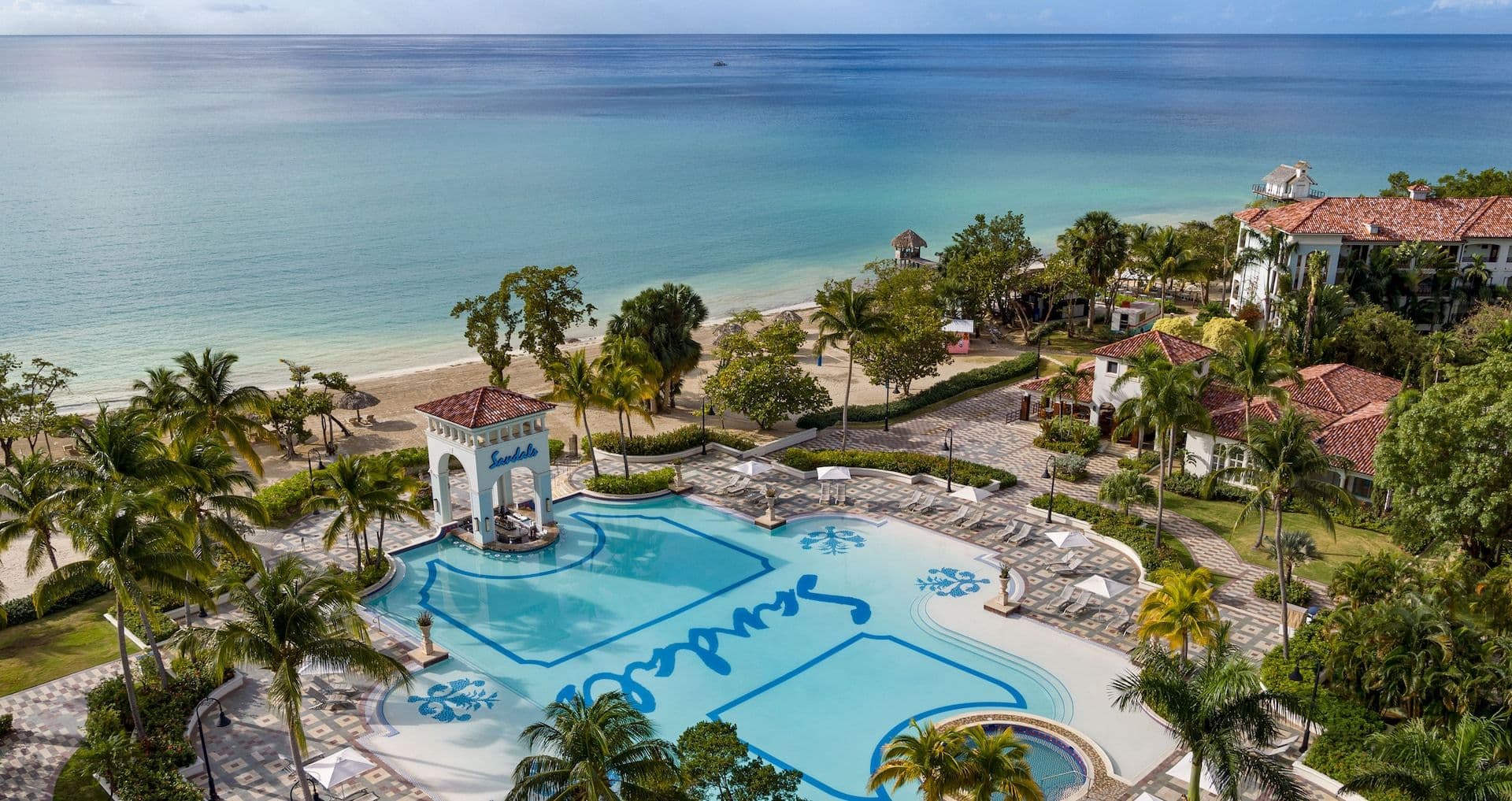 Resort exterior at Sandals South Coast