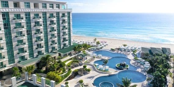 Resort exterior at Sandos Cancun Luxury Resort