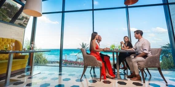 Resort exterior at Sandos Cancun Luxury Resort