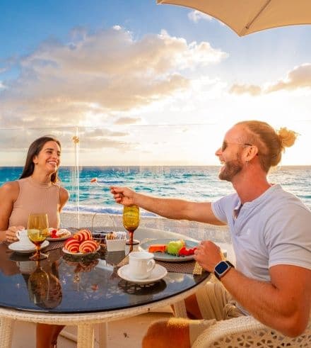 Resort exterior at Sandos Cancun Luxury Resort