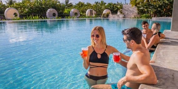 Swimming pool at Sandos Playacar All Inclusive