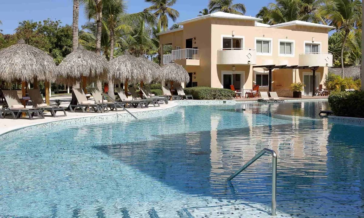 Villa Suite Poolside with separate living area and furnished terrace