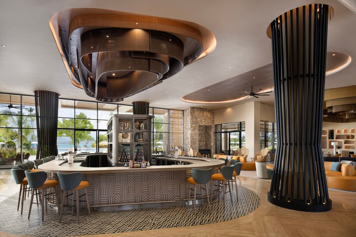 Dujo lobby bar with specialty coffees and rum cocktails