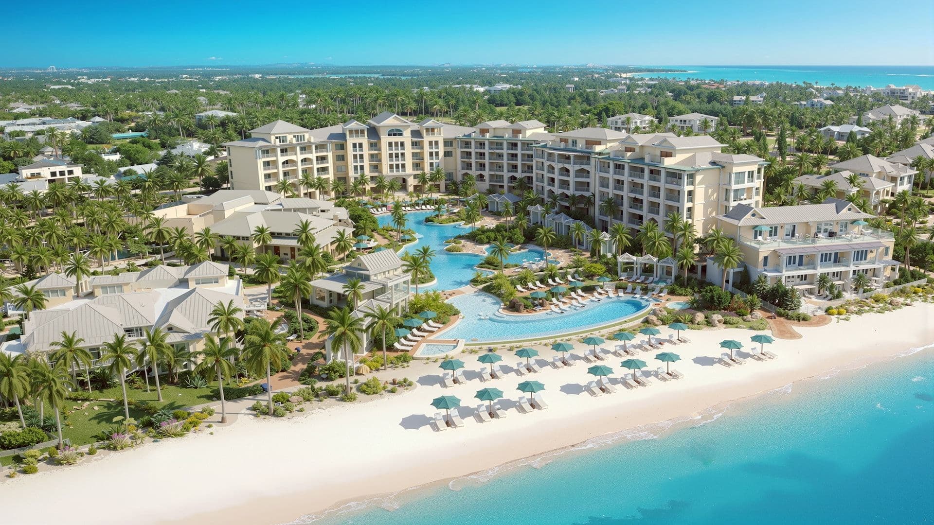 Swimming pool at Beaches Turks & Caicos Resort Villages & Spa
