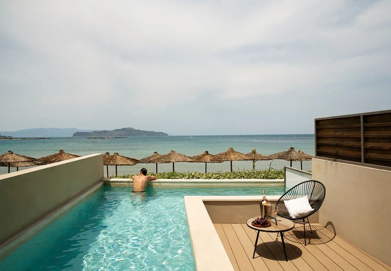 Swimming pool at Domes Noruz Chania, Autograph Collection