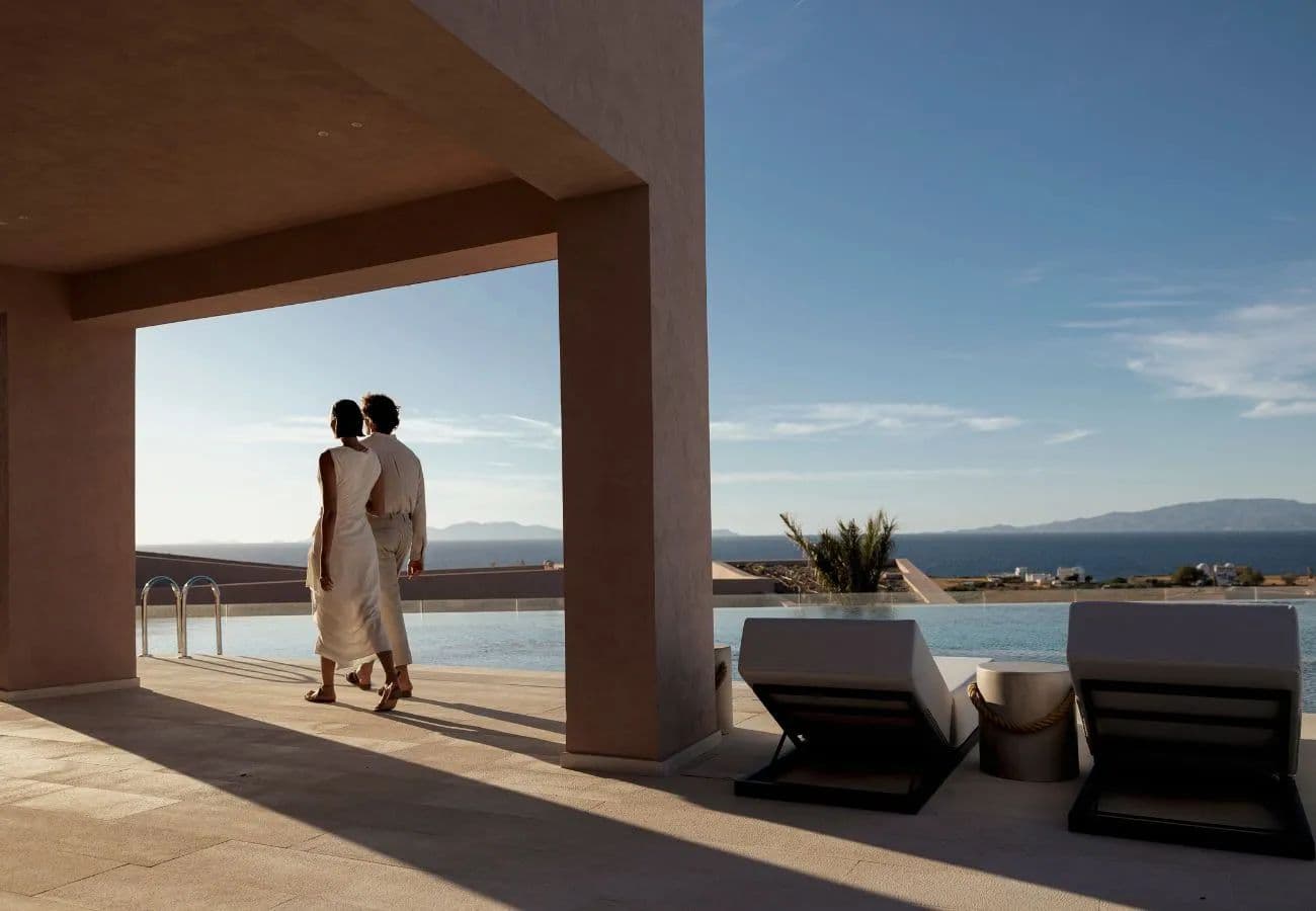 Swimming pool at Domes Novos Santorini, Autograph Collection