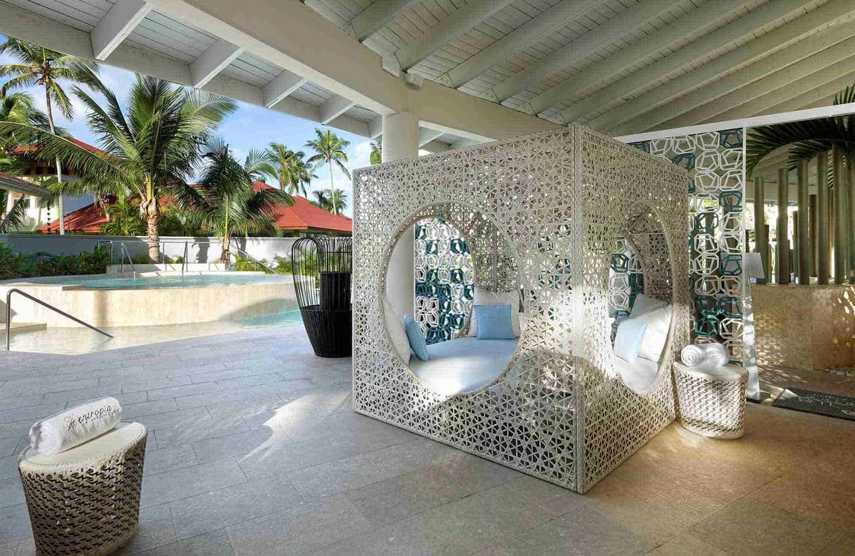 Zentropia Palladium Spa & Wellness center with Balinese relaxation beds and tropical surroundings