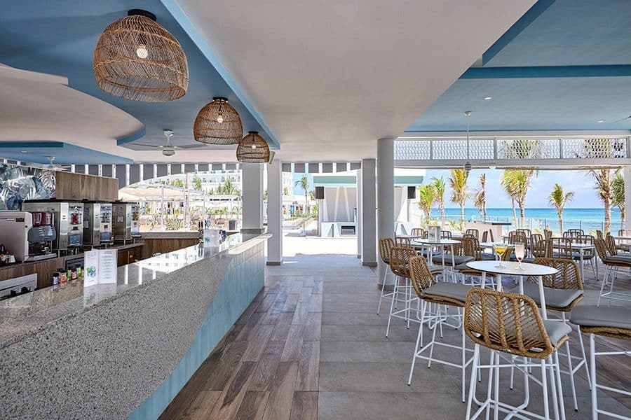 Swimming pool area at Hotel Riu Palace Aquarelle