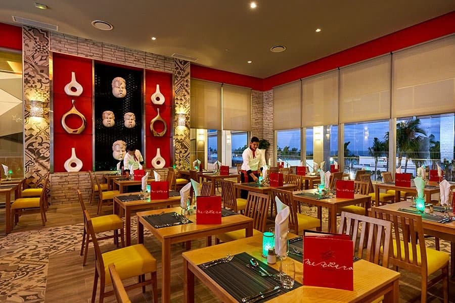 Restaurant at Hotel Riu Palace Costa Mujeres