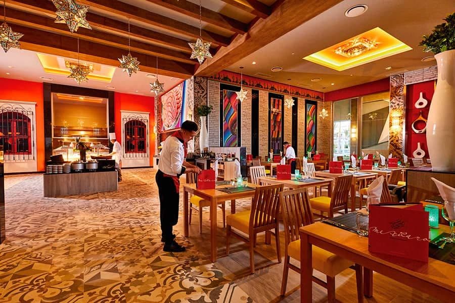 Restaurant at Hotel Riu Palace Costa Mujeres