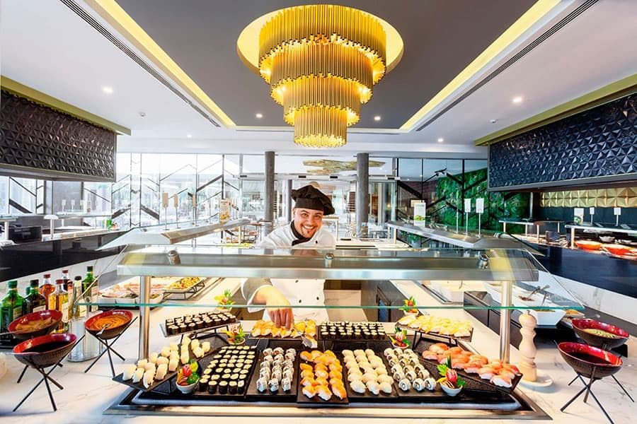 Restaurant at Hotel Riu Palace Oasis